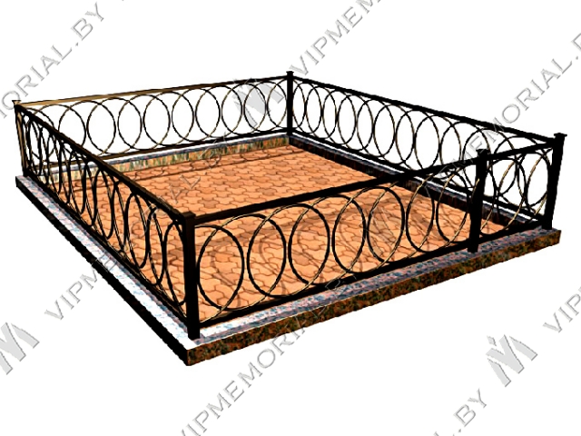 Металлическая ограда OM-11 - изображение №1